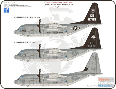 ORDFL48011 1:48 Flying Leathernecks USMC KC-130J Hercules VMGR-352