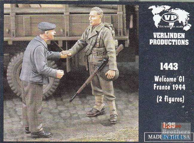 VER1443 1:35 Verlinden Welcome GI France 1944 Figure Set (2