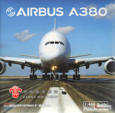 PHX11671 1:400 Phoenix Model China Southern Airbus A380 Reg #F