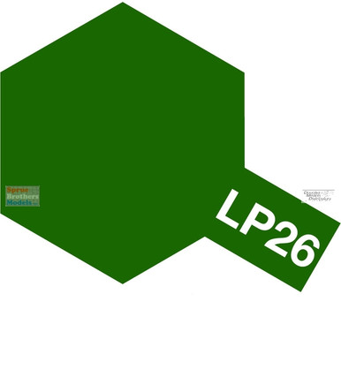TAM82126 Tamiya Lacquer Paint LP-26 Dark Green (JGSDF) 10ml (1/3