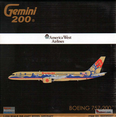 GEMG20967 1:200 Gemini Jets America West Airlines B757-200 Reg
