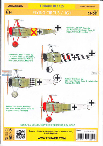 Maquette Avion I Love Kit 1/24 Fokker Dr.I - Plastique - Neuf