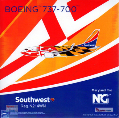 NGM77007 1:400 NG Model Southwest Airlines B737-700(W) Reg #N214WN