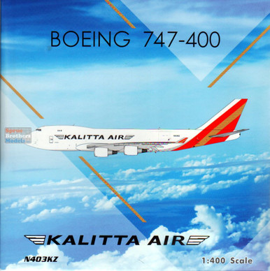 PHX04424 1:400 Phoenix Model Kalitta Air B747-400F Reg #N403KZ
