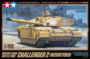 TAM32601 1:48 Tamiya Challenger 2 (Desertized) - Sprue Brothers