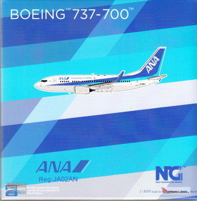 NGM77025 1:400 NG Model All Nippon Airlines ANA B737-700(W) Reg #JA02AN  (pre-painted/pre-built)