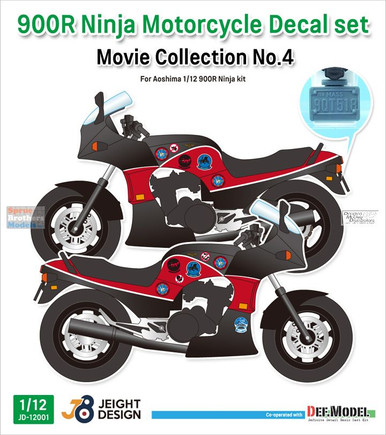 DEFJD12001 1:12 DEF Model Jeight Design Decal Set - Movie