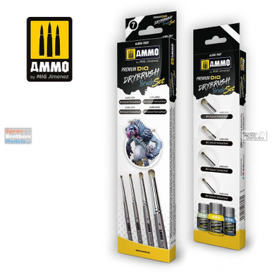 AMM7607 AMMO by Mig - Premium Dio Drybrush Set - Sprue Brothers