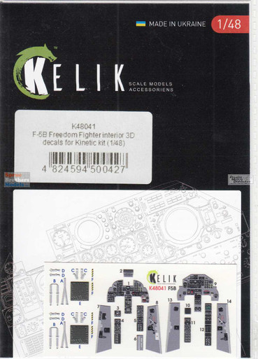 Ufv Kin Kit RESK48041K 1:48 ResKit/Kelik 3D Detail Set - F-5B Freedom Fighter (KIN ...