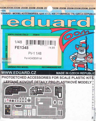 EDUFE1348 1:48 Eduard Color Zoom PE - PV-1 Ventura (ACA kit
