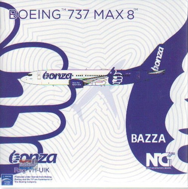 NGM88008 1:400 NG Model Bonza Airlines B737 Max8 Reg #VH-UIK (pre