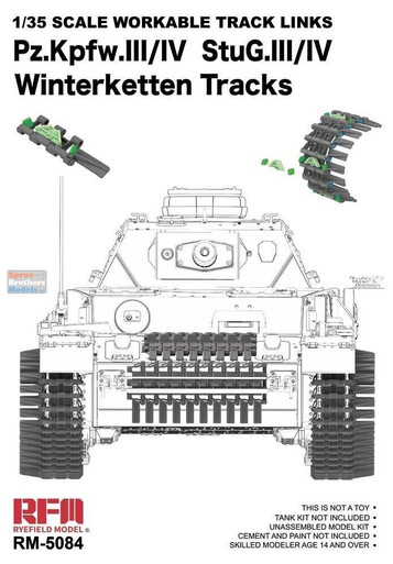 RFMRM5084 1:35 Rye Field Model Workable Track Links - Panzer RFMRM5084 1:35 Rye Field Model Workable Track Links - Panzer