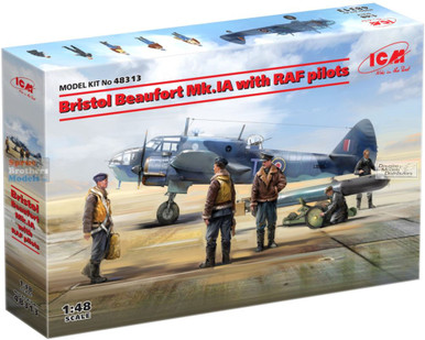 ICM48313 1:48 ICM Bristol Beaufort Mk.IA with RAF Pilots - Sprue