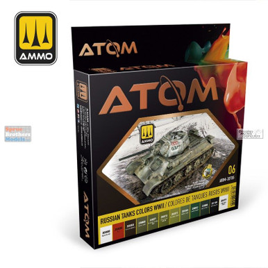 AMMAT20705 AMMO by Mig ATOM Paint Set - Russian Tank Colors WW2