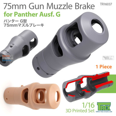 T-Rex Muzzle Brake Cover by KN16, Download free STL model