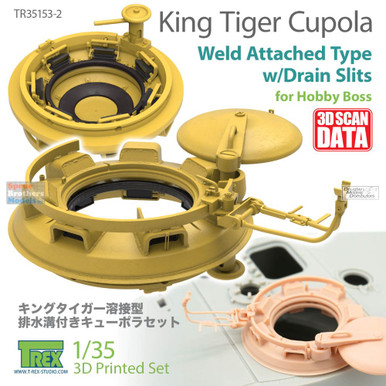 TRXTR35153-2 1:35 TRex Cupola for King Tiger (Weld Attached Type