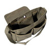 Canvas Classic Messenger Bag with Military Stencil