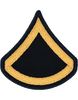 Army Private First Class E-3 Dress Blue Chevrons Pair