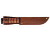 KA-BAR Utility Knife ' Dog's Head '  (Leather Sheath)