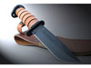 KA-BAR Utility Knife ' Dog's Head '  (Leather Sheath)