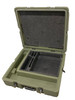 Military Medium Hard Case Transport Storage Case 23x21x6 Green used