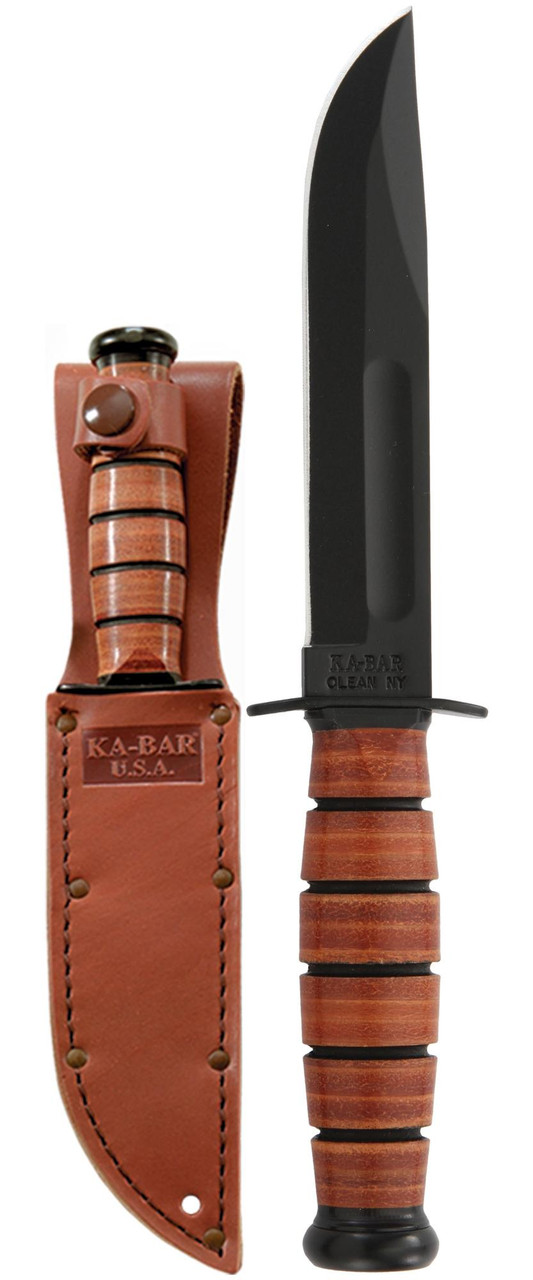 5 Inch Brown Plain Leather Sheath