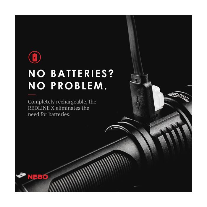 Nebo REDLINE X Rechargeable LED Flashlight 1800 Lumen Turbo Mode