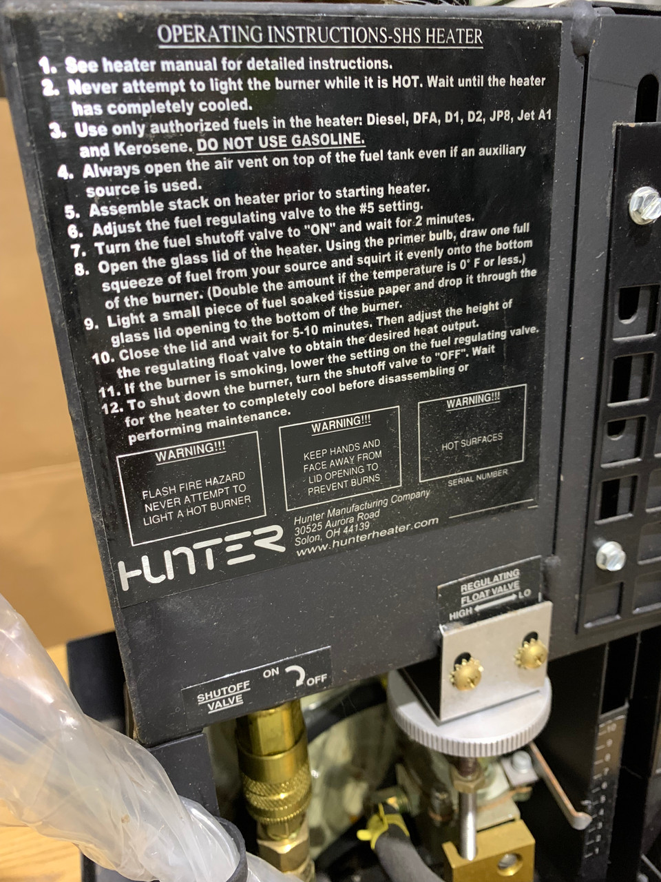 Hunter Military Space Heater Small Off Grid Portable Multi-Fuel