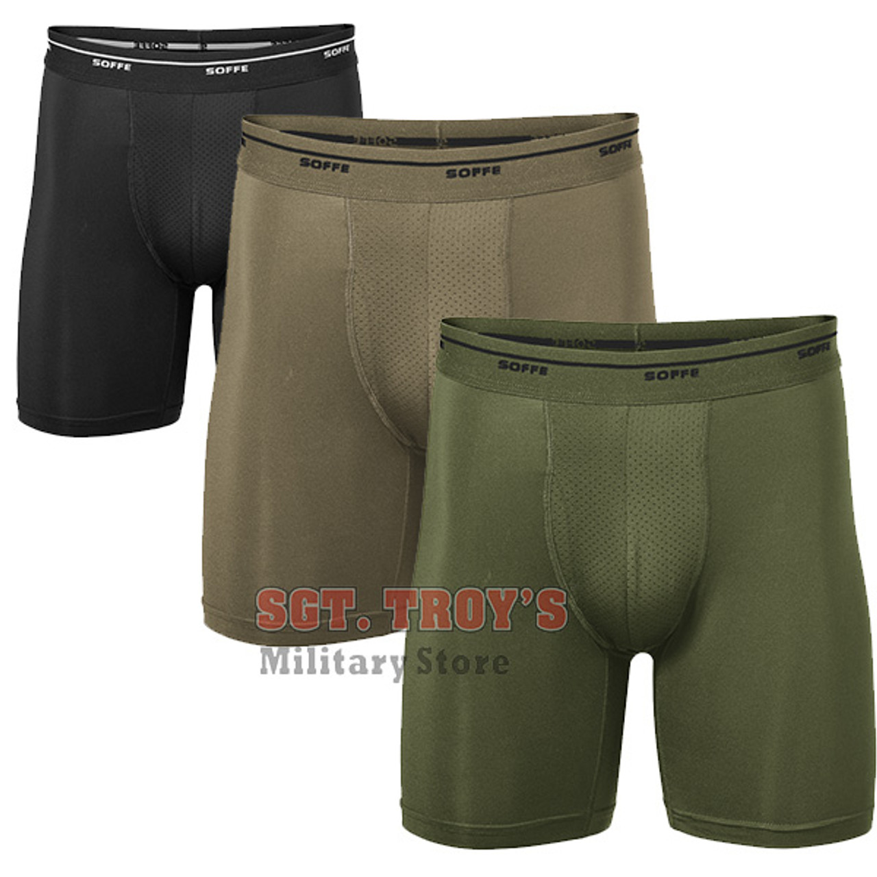 Soffe Compression Boxer Brief Performance Underwear - SGT TROYS