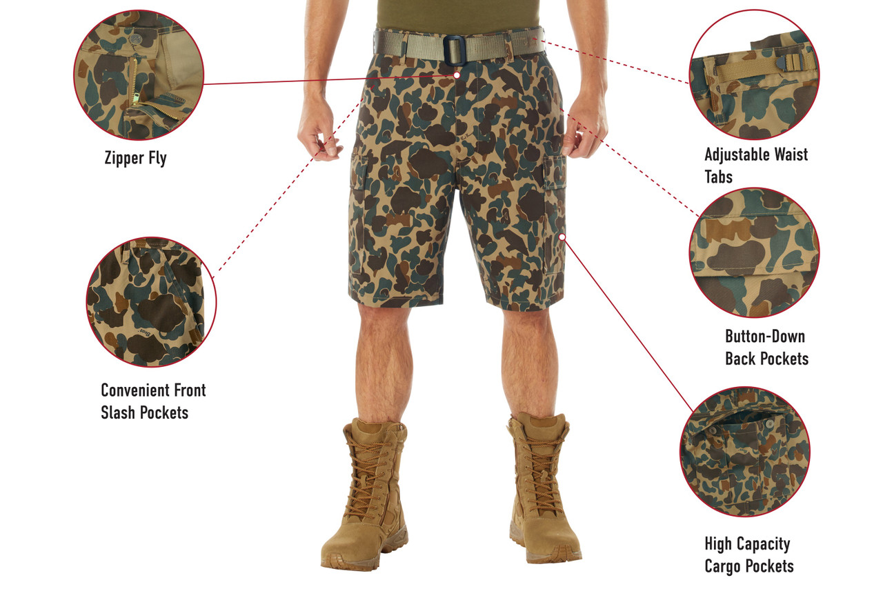 パンツ BDU 3/4 Shorts Camouflage Rothco BDU Shorts | SGT TROYS | FREE SHIPPING