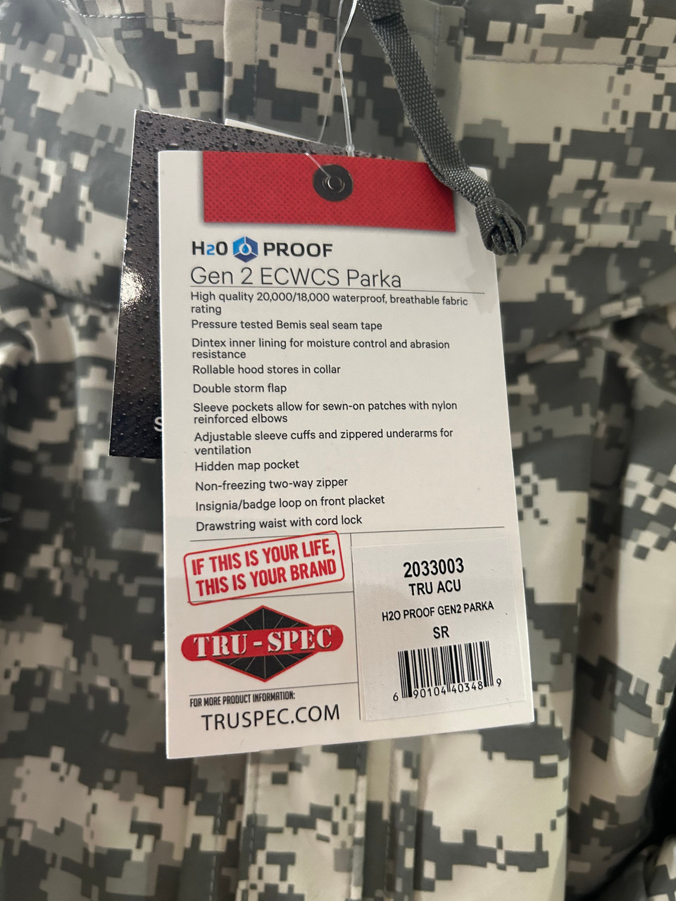 Tru-Spec H2O Waterproof ACU Parka