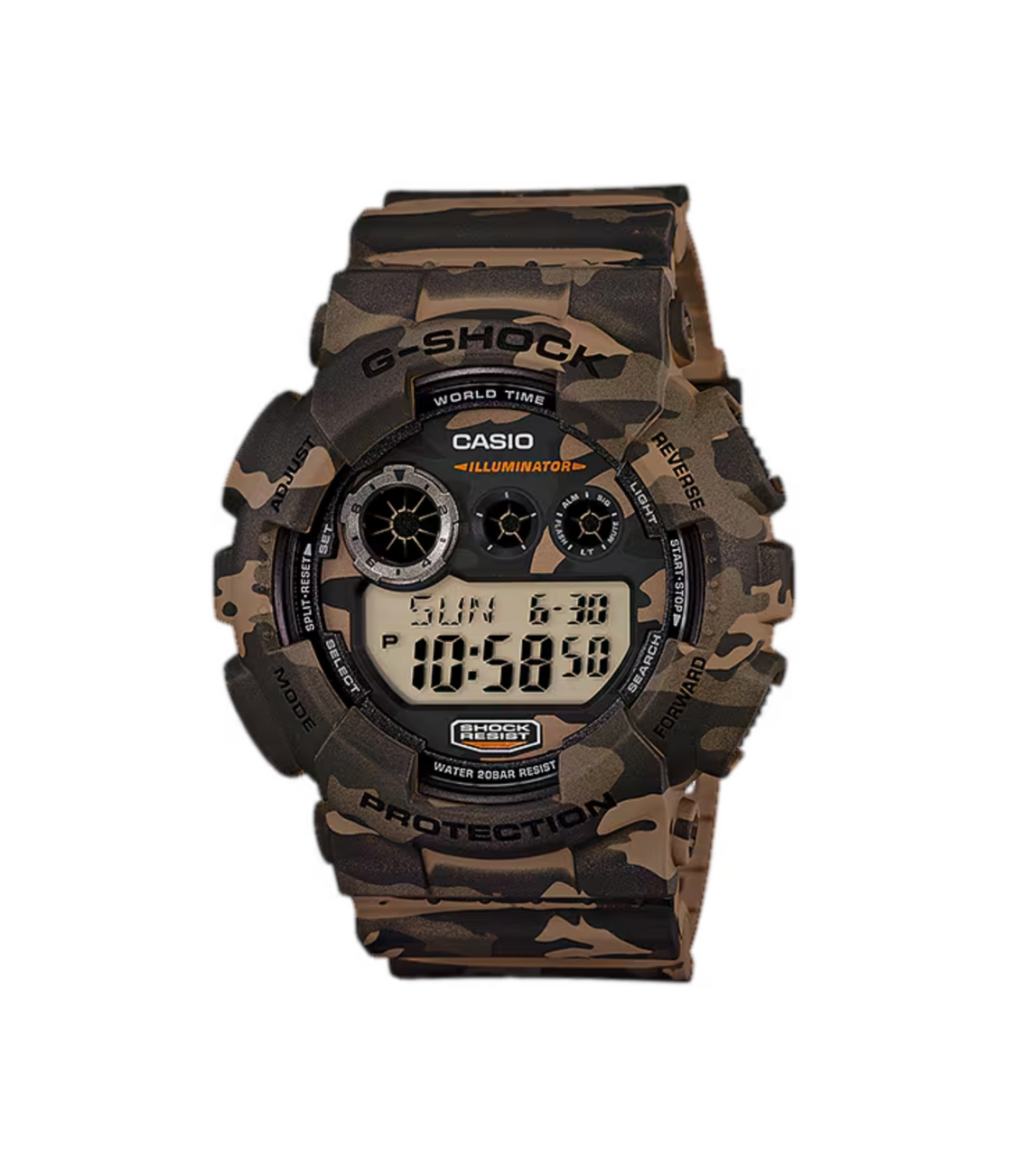 G-SHOCK 電池新品 GD-120CM ミリタリー 迷彩 CASIO Casio G-Shock GD120CM-5 - SGT TROYS