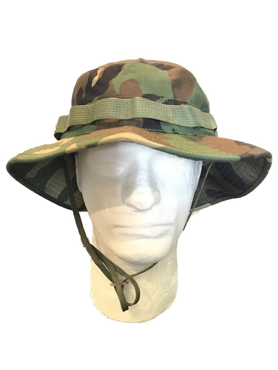 Boonie Hat Neck Flap Outdoor Woodland Camo Snap