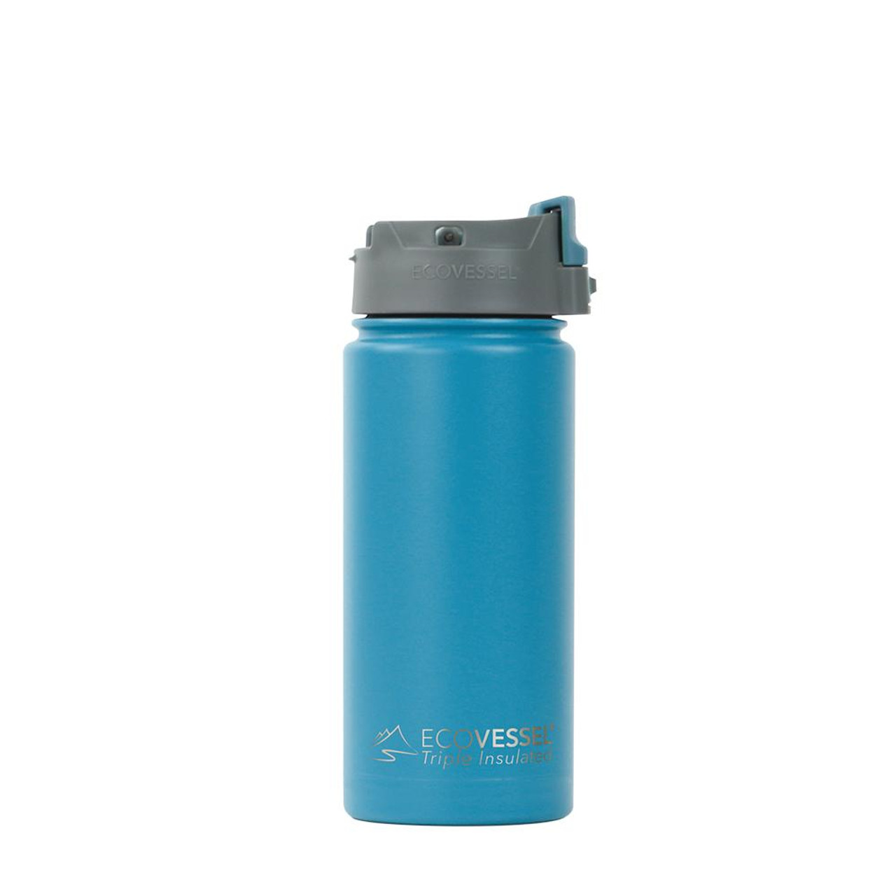 16oz EcoVessel PERK Insulated Tea and Coffee Mug Bottle Silver