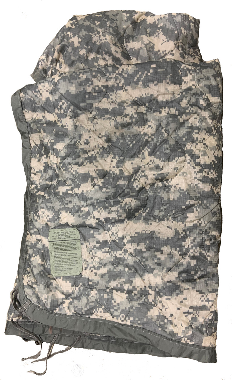Military ACU Poncho Liner Woobie Blanket NSN 8405-01-547-2559 Made in USA  NEW - SGT TROYS