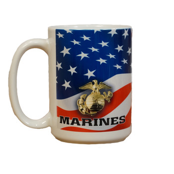 Marine Corps Emblem and EGA Digital Camo Mug