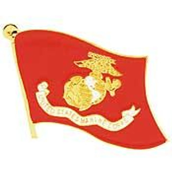 USMC Flag Pin (1-1/8")