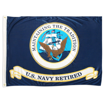 3x5 U.S. Navy Retired Flag