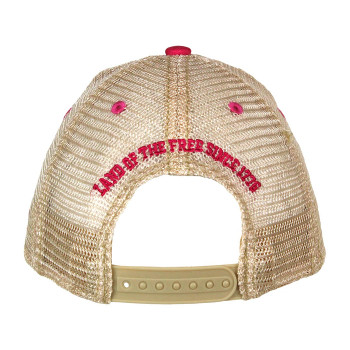Tactical Womens US Flag Vintage Trucker Hat (Pink) Tactical Womens US Flag Vintage Trucker Hat (Pink)