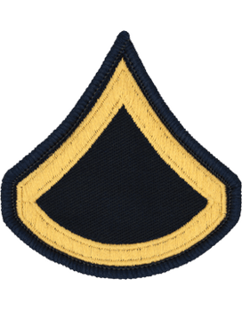 Army Private First Class E-3 Dress Blue Chevrons Pair