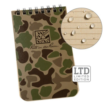 Rite In The Rain 3"x5" DUCK CAMO Small All Weather Notebook Made in USA