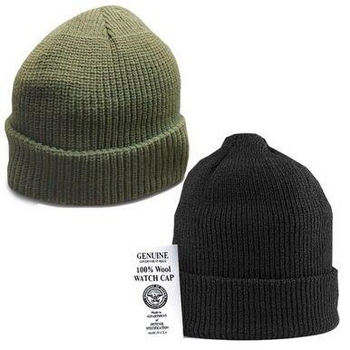 100% Wool Tactical Watch Cap Genuine GI Military Winter Knit Cap Made in USA NEW