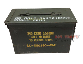 Ole Rusty DIY .50 CALIBER 5.56mm AMMO CAN M2A1 50CAL METAL AMMO CAN BOX Grade 3 Fair Condition