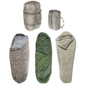［TK］MODULAR SLEEPING BAG SYSTEM ミリタリー Military Modular Sleep System 4 Piece with Goretex Bivy