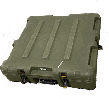 Military Medium Hard Case Transport Storage Case 23x21x6 Green used