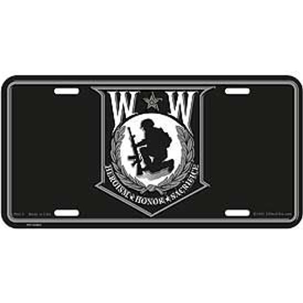 Wounded Warrior License Plate 6"x12"