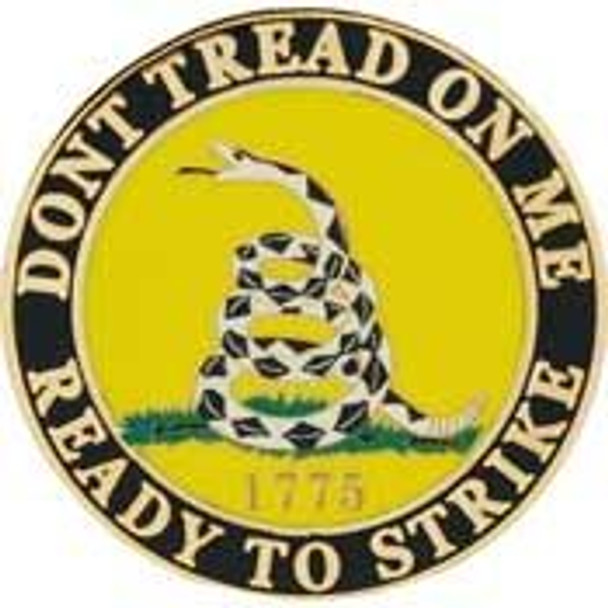 Don't Tread on Me Ready to Strike Pin (1")