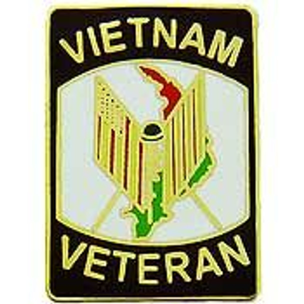 Vietnam Veteran Flag Pin (1")