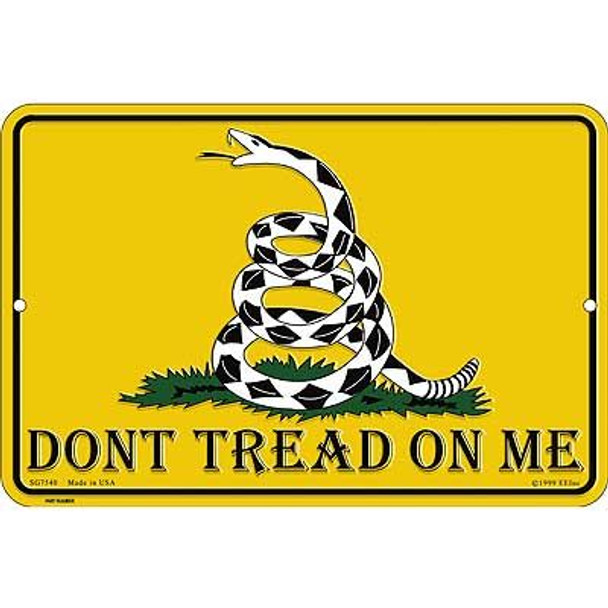 Don't Tread on Me Sign (8"X12")