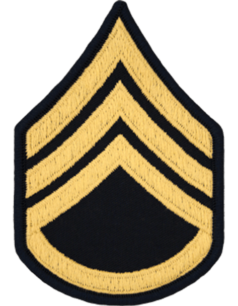 Staff Sgt E-6 Dress Blue Chevrons Pair